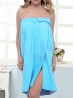 Elasticated Wrap Towel Dress w/ Bow
